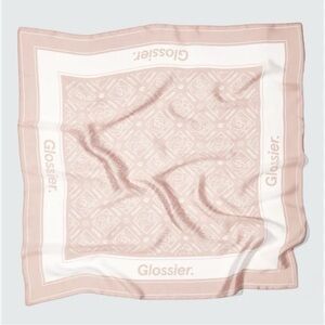 New in box: Limited Edition Glossier Pink Silk Scarf